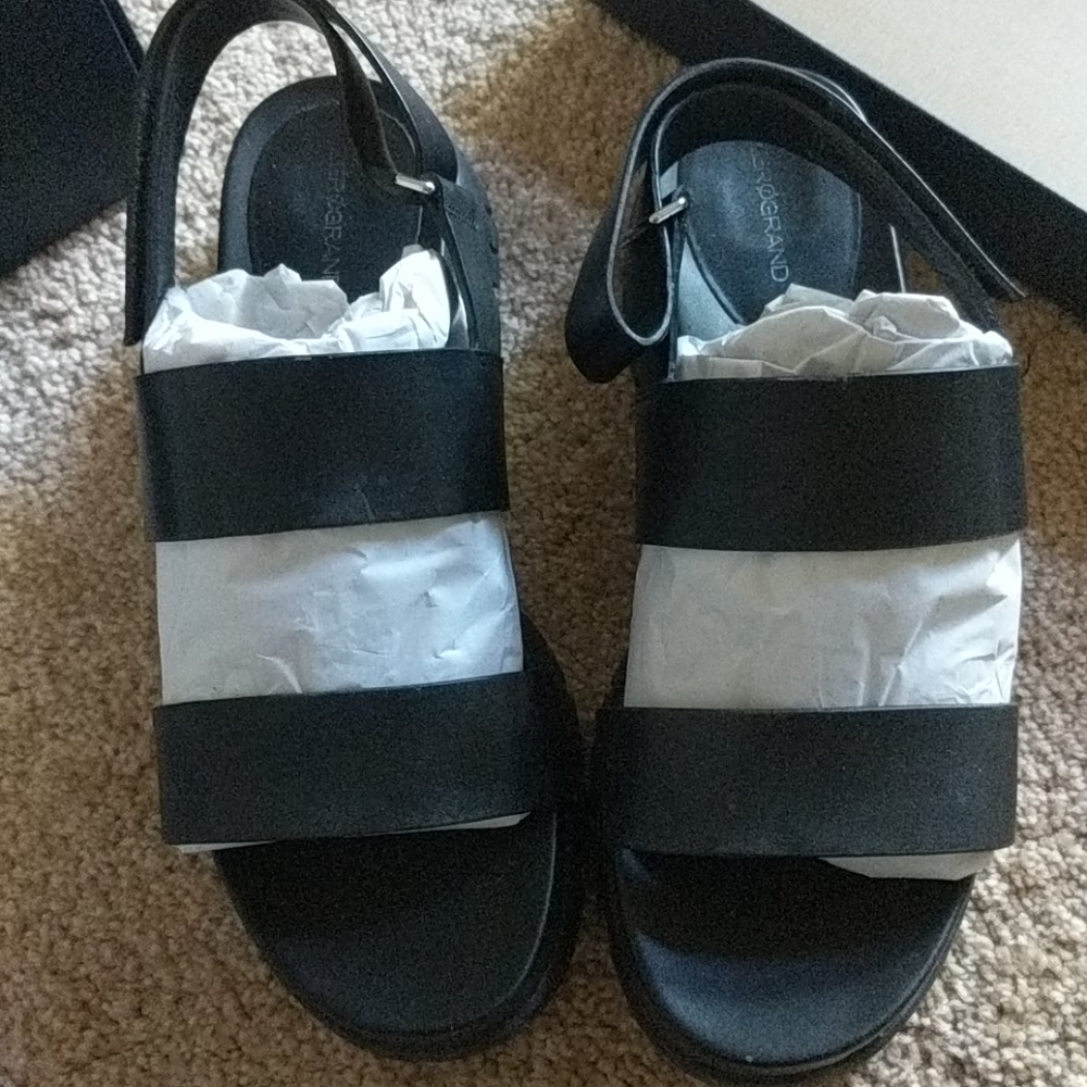 Cole Haan leather sandal (black)